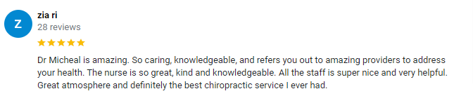 Chiropractic Phoenix AZ Zia Testimonial Chiropractic Phoenix AZ Zia Testimonial